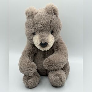 2024 Douglas Cuddle Toys HUGH the Plush GRAY BEAR 9” Stuffed Animal Toy #4319